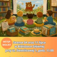 Seans filmowy dla dzieci z cyklu ,,Spotkanie z bajką'' w Bibliotece Głównej