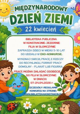 Eko-konkurs dla dzieci w filii w Słomczynie