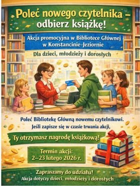 Poleć nowego czytelnika – odbierz książkę! 02-23.02.2026 r.