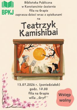 Teatrzyk kamishibai w filii na Grapie